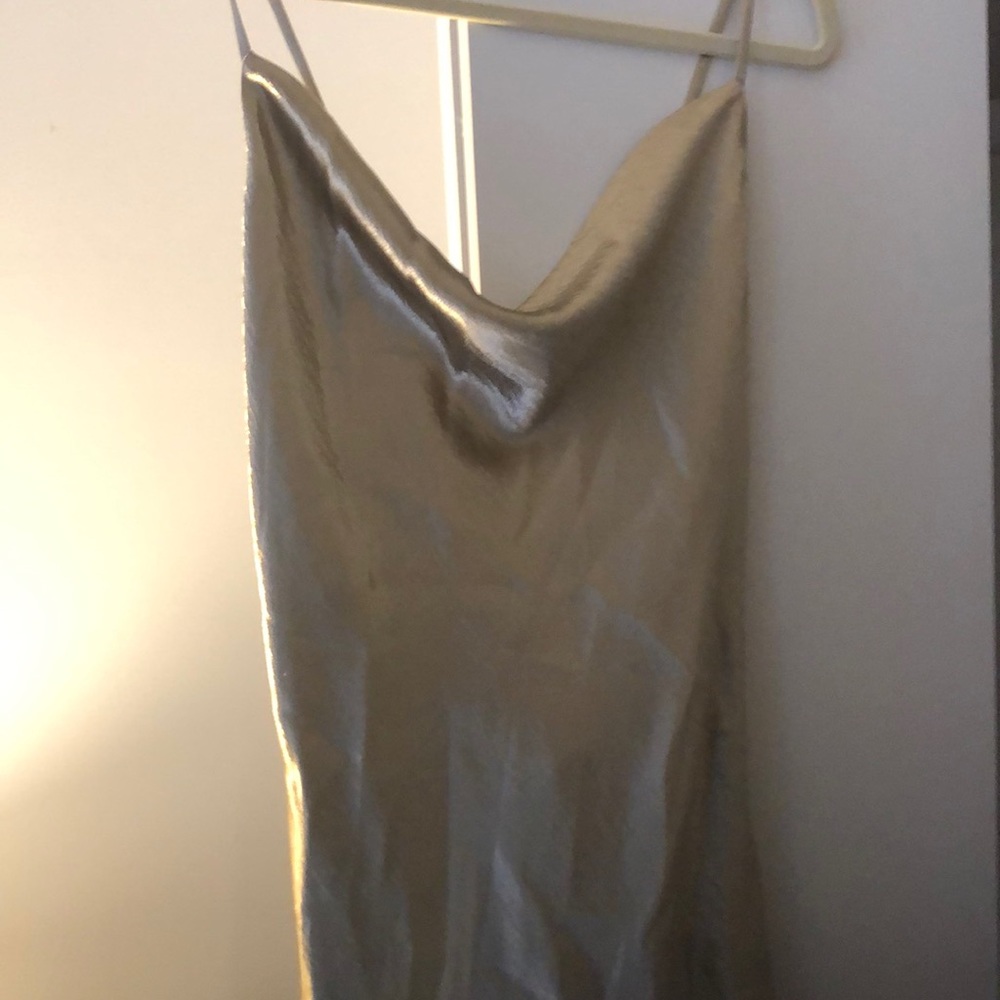 Gold cocktail dress